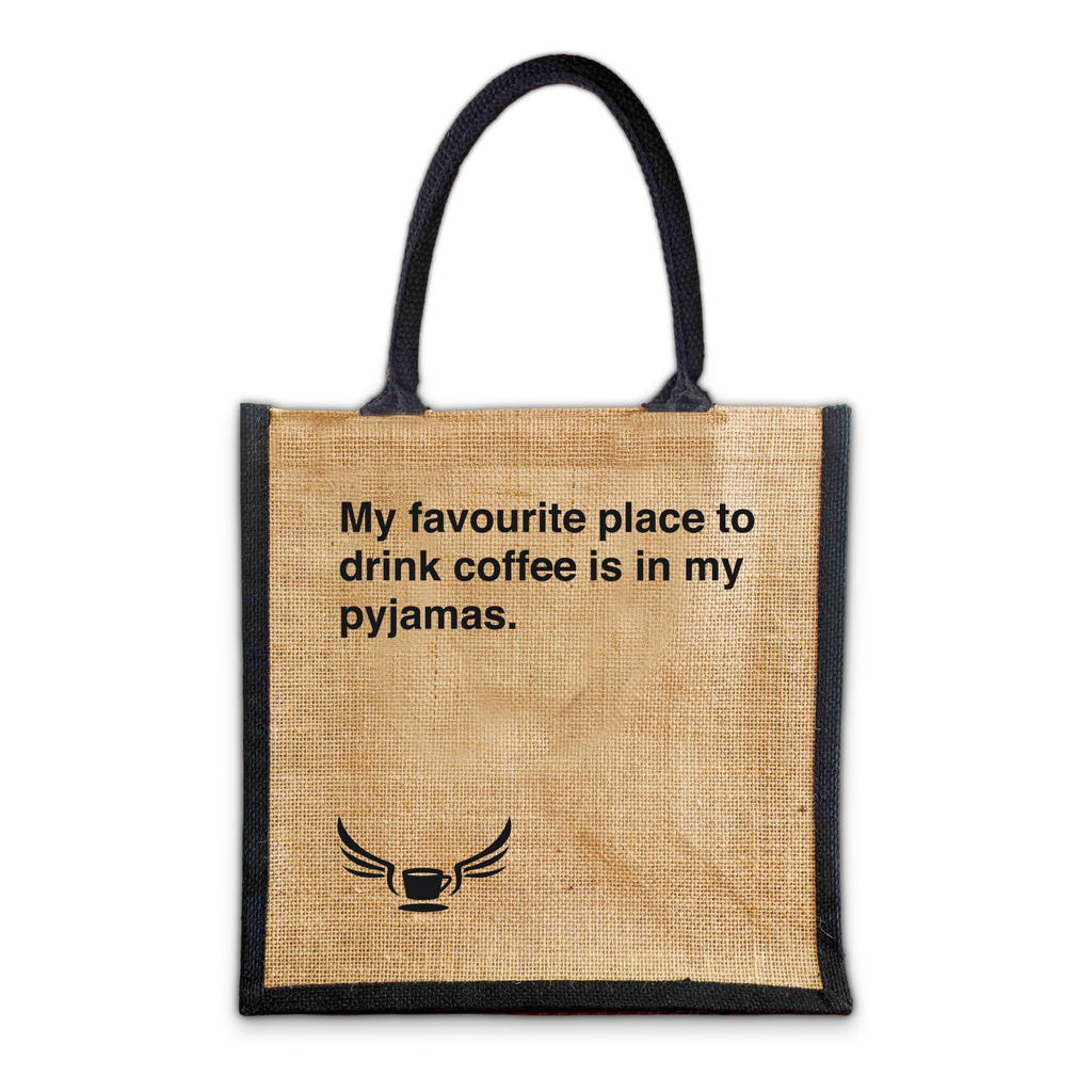 Drink coffee | Jute Bag • Merch