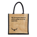 Drink coffee | Jute Bag • Merch