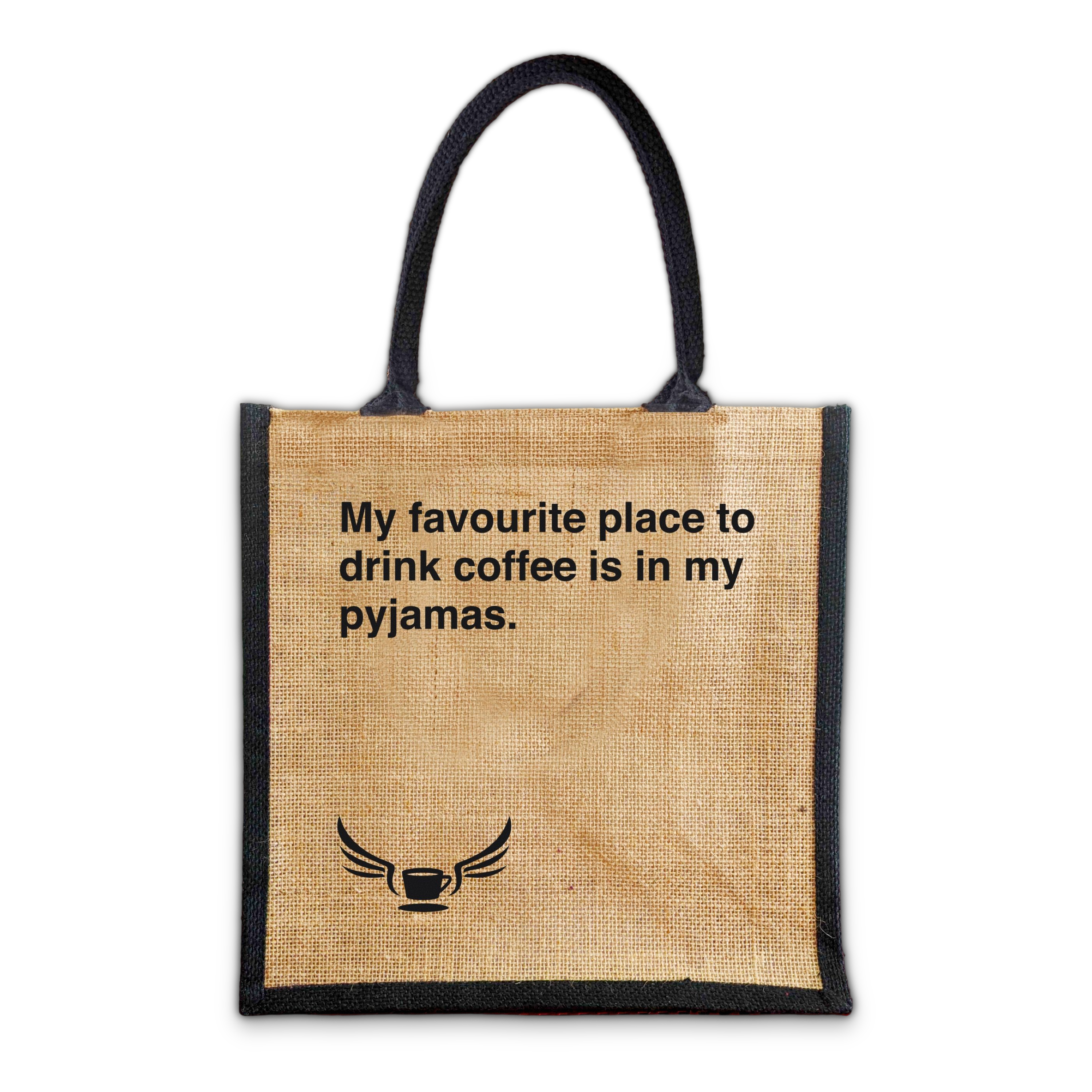 Drink coffee | Jute Bag • Merch
