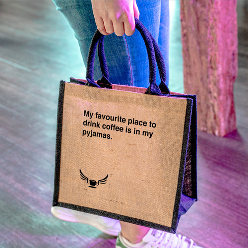 Drink coffee | Jute Bag • Merch