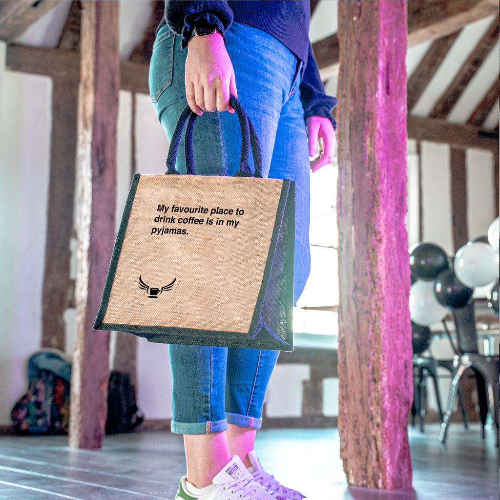 Drink coffee | Jute Bag • Merch